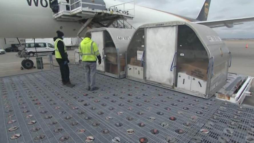 COVID-19 vaccine arrives at Louisville's UPS Worldport