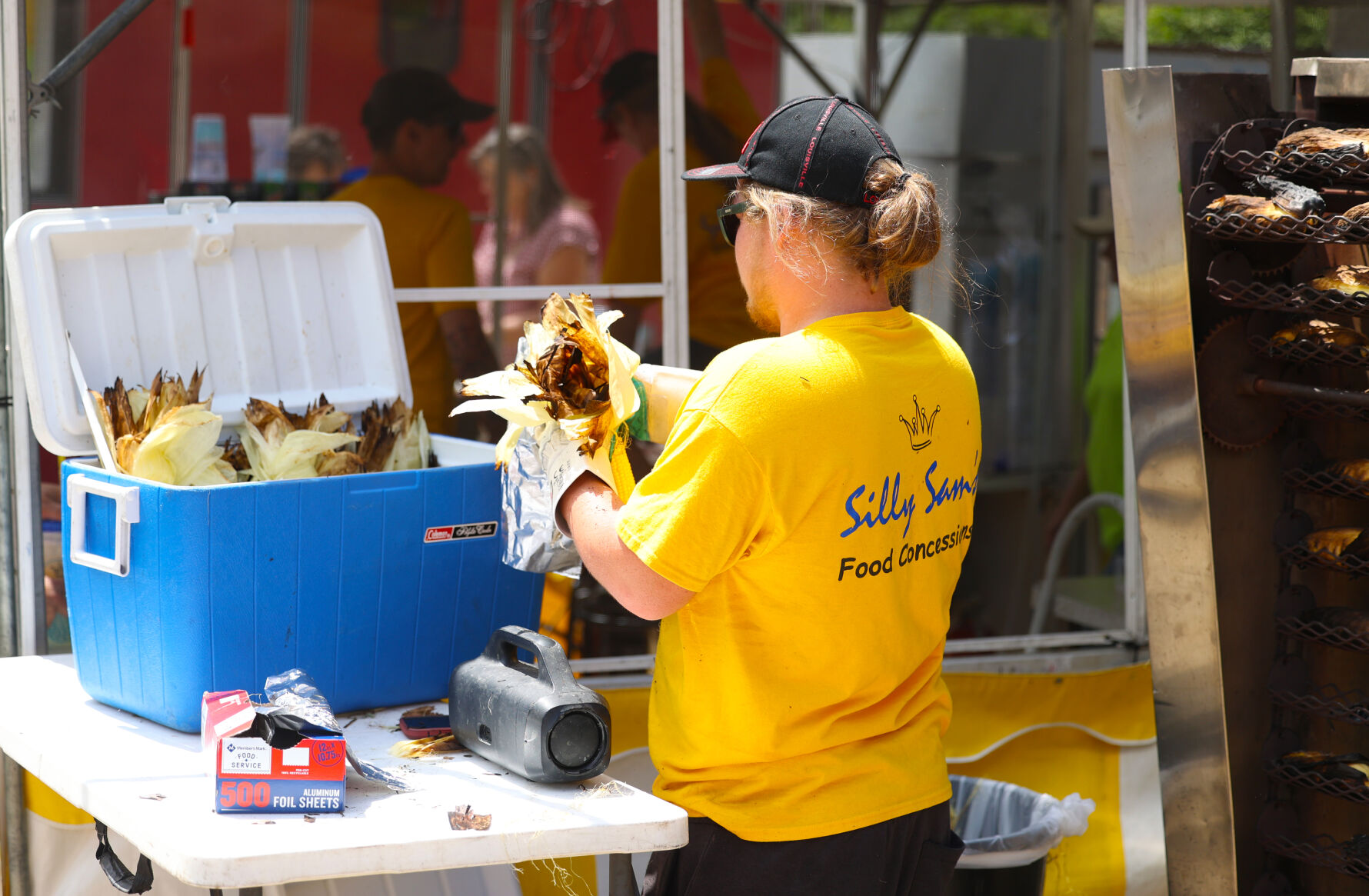 Corn is prepared at Kentucky State Fair.JPG