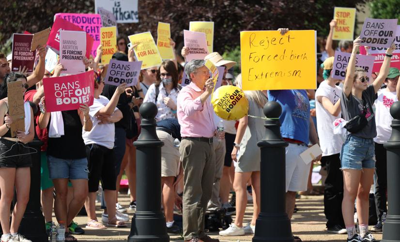 Abortion rally in downtown Louisville