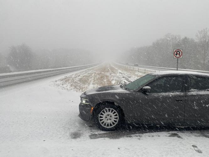 Indiana State Police snow photo