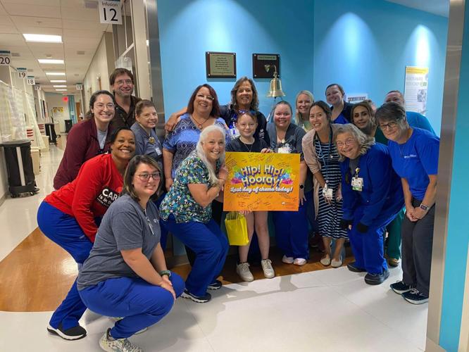 Alaina Kenney celebrates end of chemo treatment