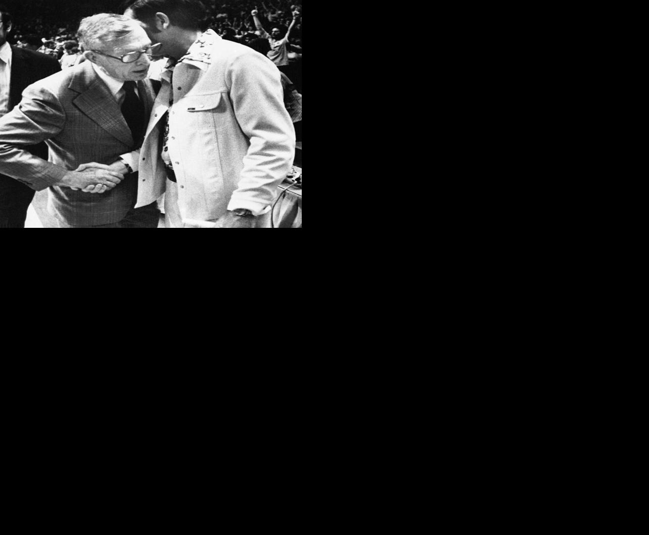 John Wooden and Denny Crum