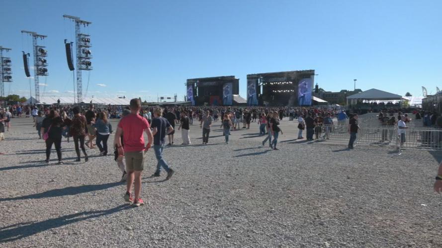 Fans arrive for first day of Louder Than Life 2023