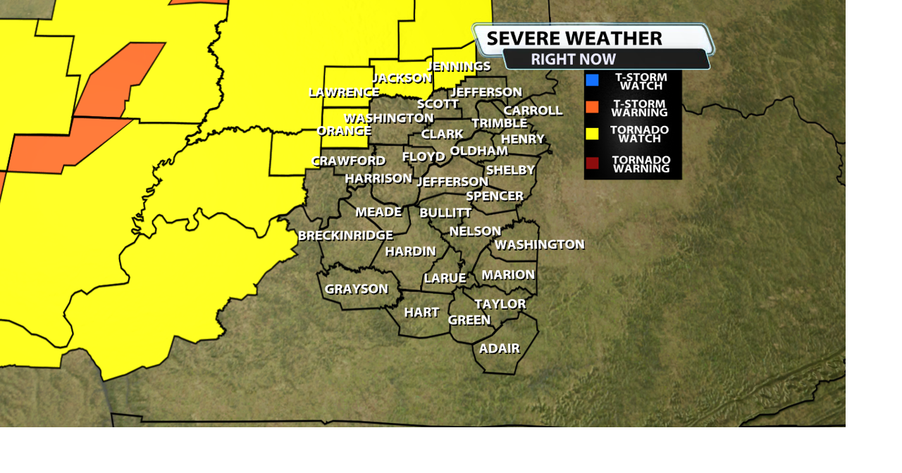 UPDATED: Tornado Watch Issued For Kentuckiana