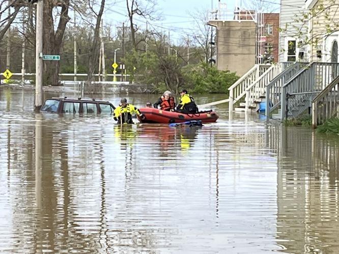 Louisville water rescue on Mellwood Ave - 4.9.25