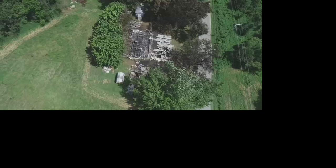 LaRue County Murder Scene From Drone