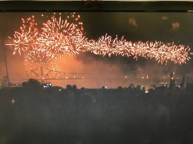 Thunder Over Louisville Fireworks Near Kennedy Bridge