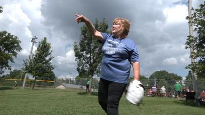 Debbie Dunn has found her happy place again on the softball field