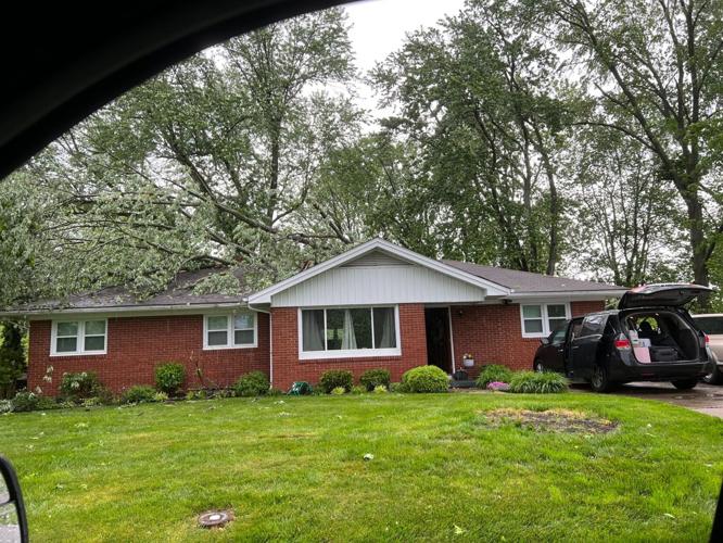 Storm damage on McConnell Drive