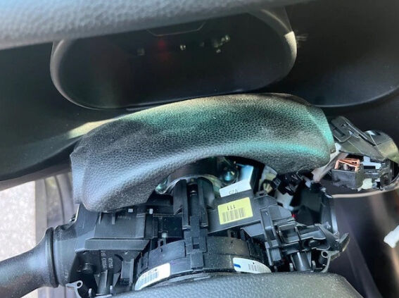 Image of vandalized Kia Soul belonging to Alissa Smart in Lapel, Indiana