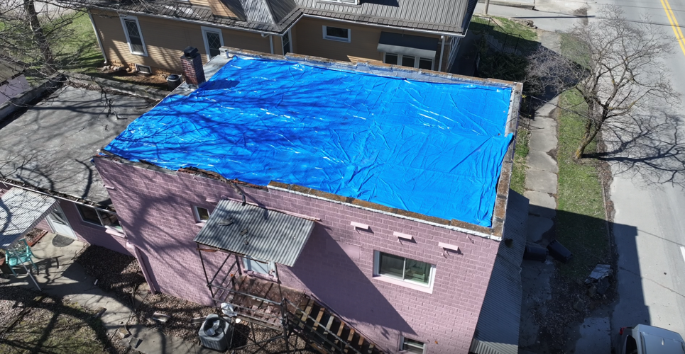 Orleans Tornado Damage (Drone)