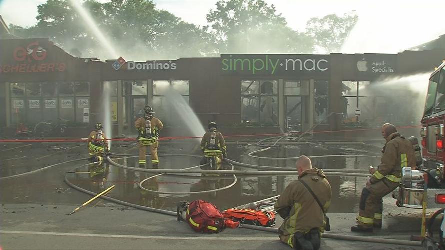 St Matthews Strip Mall Fire - Simply Mac Storefront