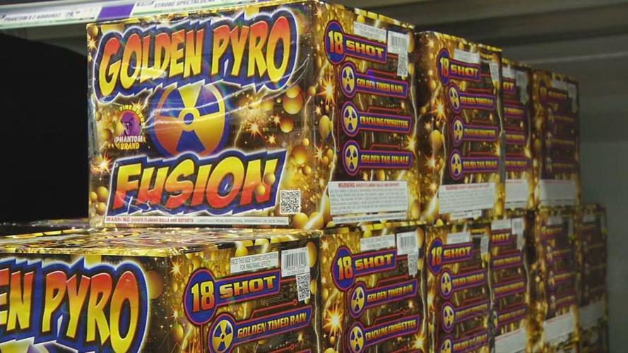 boxes in phantom fireworks store