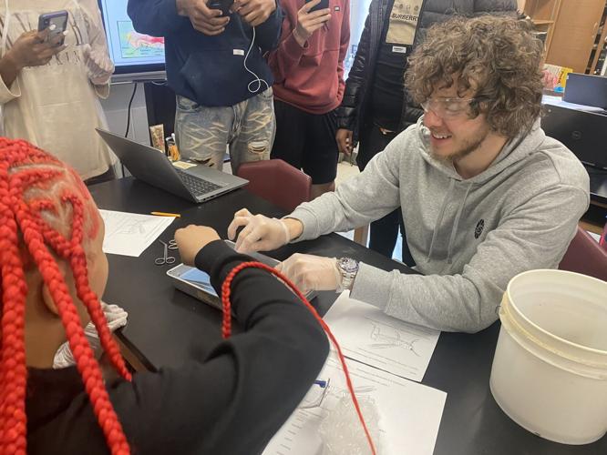Rapper Jack Harlow visits several JCPS schools on April 27, 2023