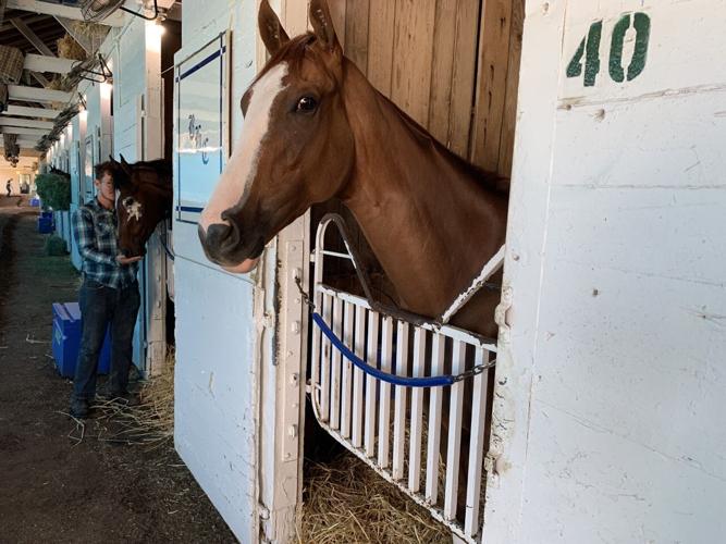 Backside at Churchill Downs, April 2022