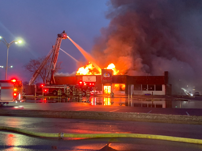 Roosters Fire Flames