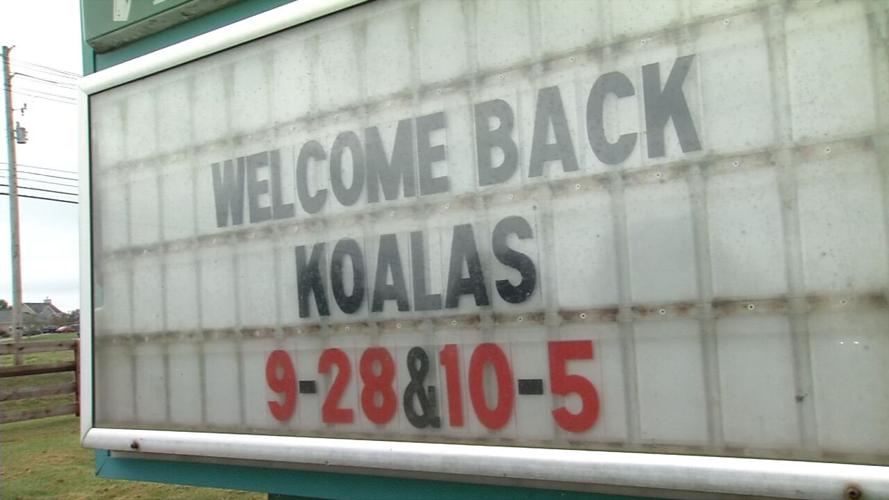 Sign at Old Mill Elementary School welcoming Bullitt County students back for 2022-23 school year