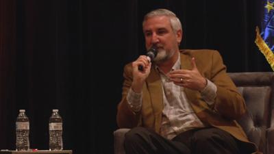 Holcomb makes visit to New Albany