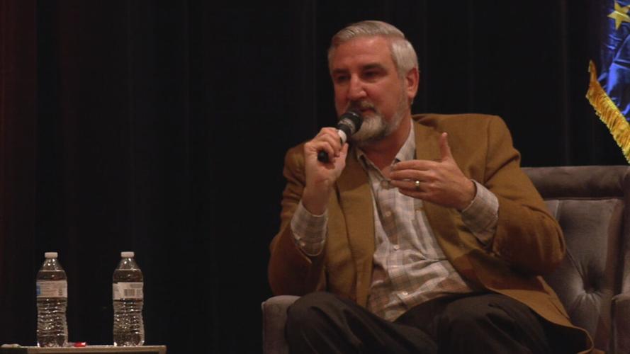 Holcomb makes visit to New Albany