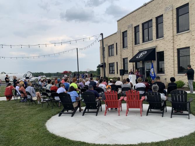 People gathered for the Flight Club 502 event with the Birds of Paragon