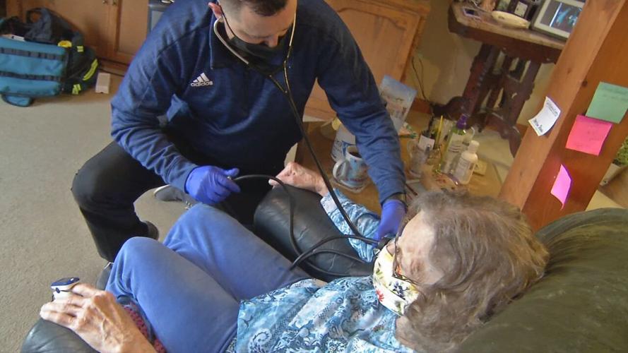 Dr. Jenkins checks vital signs