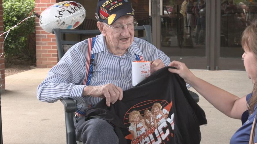Birthday party for 103-year-old veteran Art Raderer