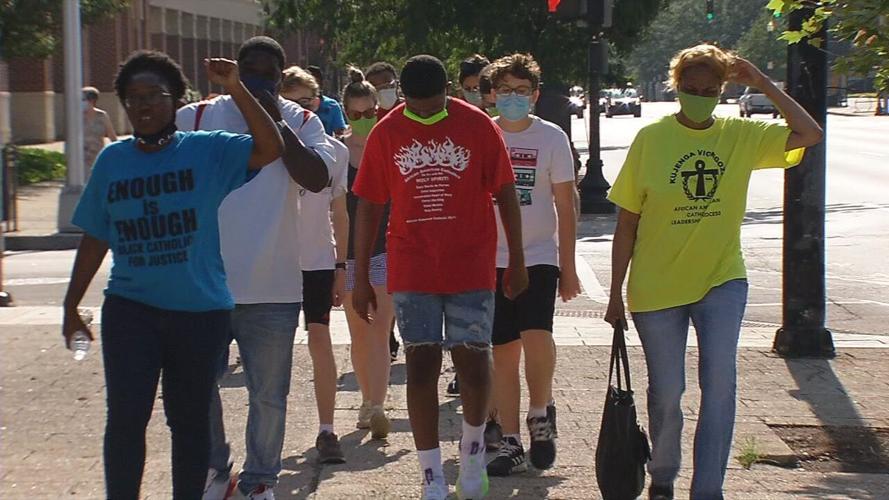 Black Catholics peace walk 8-15-20