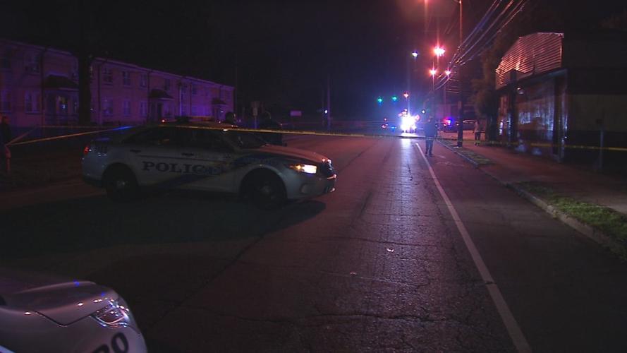 Police crime scene at night (generic)