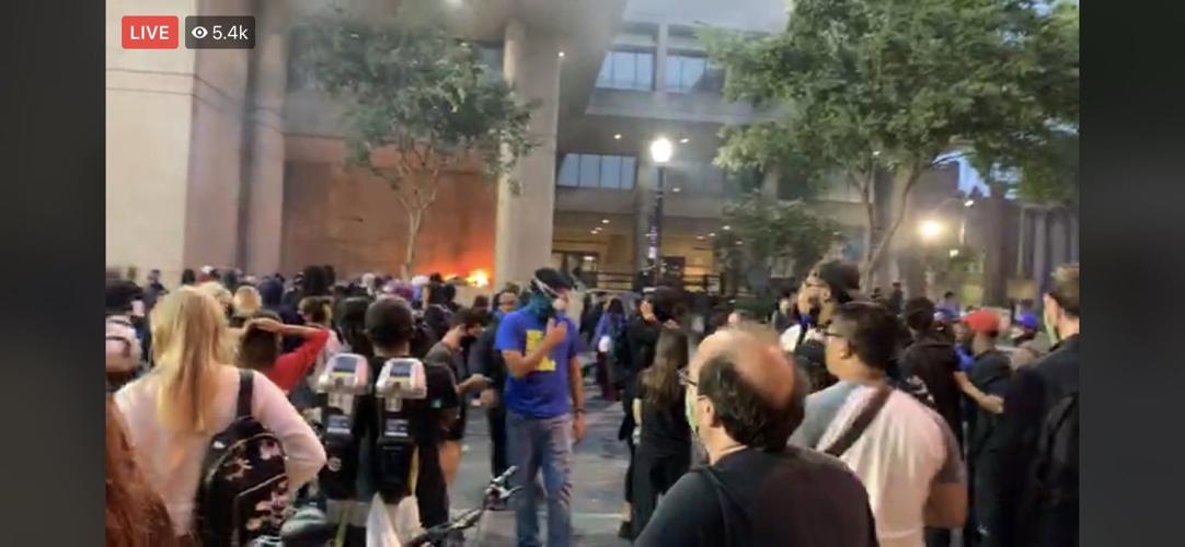 FIRE NEAR HALL OF JUSTICE-DOWNTOWN LOUISVILLE-9-23-20