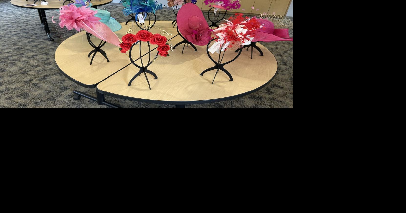 Volunteers prepare Kentucky Derby hats for Kosair for Kids' Hats On for Healing auction in March