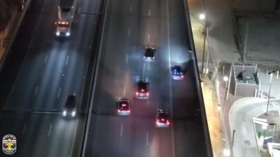 LMPD I-65 chase drone footage