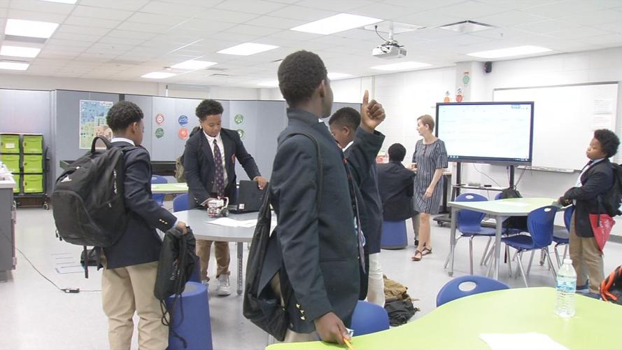W.E.B. DuBois Academy - Student thumbs-up