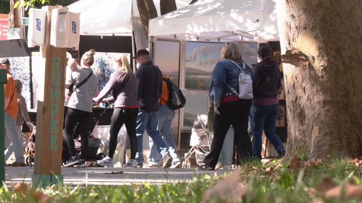 Artists show off creations at second day of St James Court Art Show