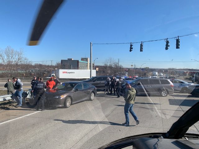 LMPD Chopper Lands on Fern Valley Road - 1-7-20