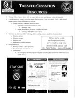 Tobacco Cessation Resources