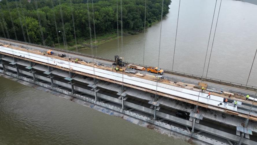 Sherman Minton construction drone view