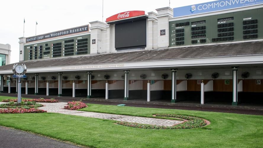 EMPTY CHURCHILL DOWNS - VIRUS PANDEMIC - 4-29-2020  PADDOCK 1.jpg