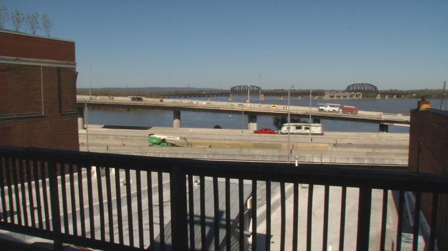 View of the Ohio River from the 4th floor of Roots 101 museum