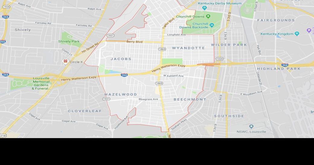 Louisville Zip Code Map of 40215