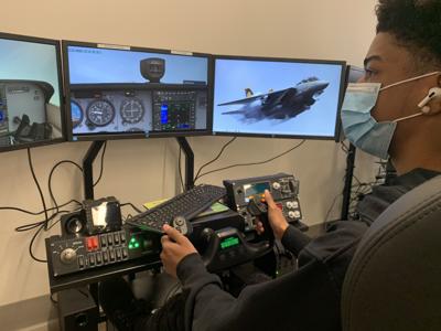 Atherton High flight simulator.jpg