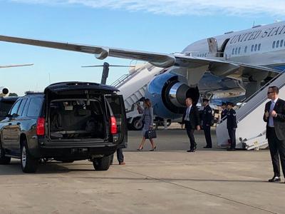 First lady's plane lands safely after 'mechanical issue'