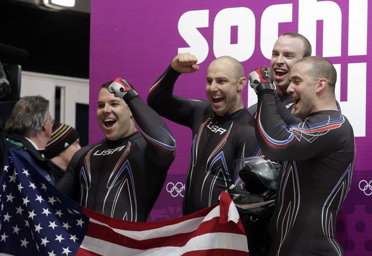 Sochi Olympics Bobsleigh Men-Dallas Robinson