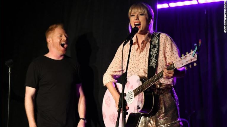 Taylor Swift performs at Stonewall Inn