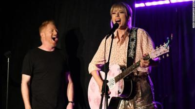Taylor Swift performs at Stonewall Inn