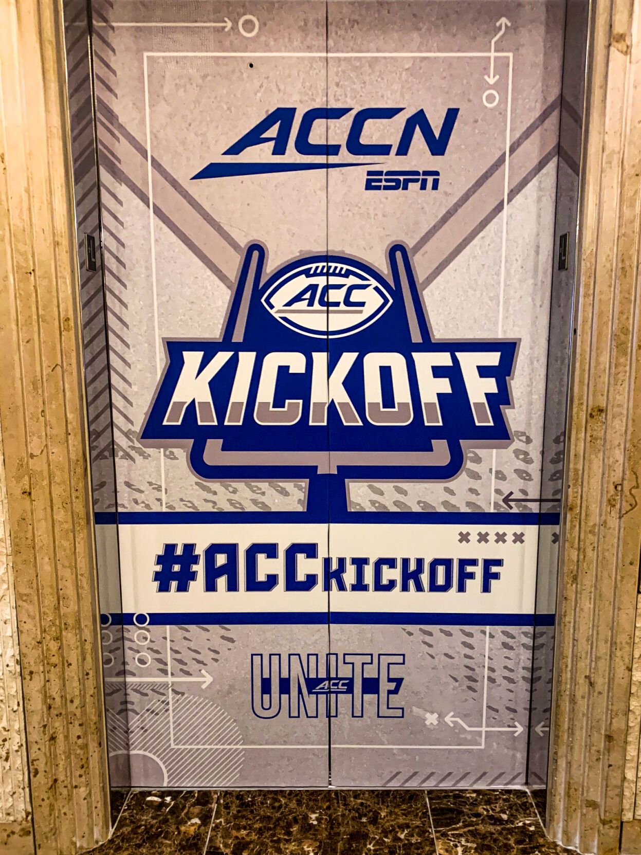 ACC elevator door