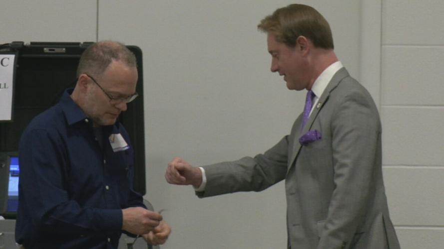 Secretary of State Michael Adams early votes in Kentucky primary 5-16-24