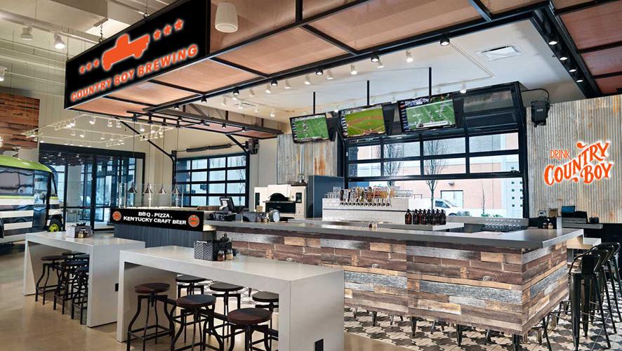 Mockup of the new Country Boy Brewing taproom planned for downtown Louisville