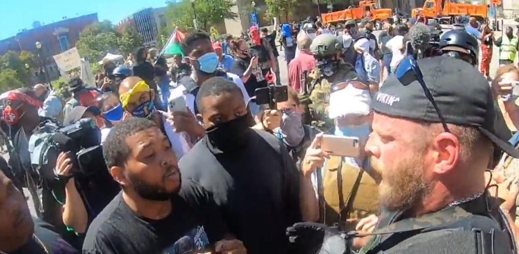 Armed protesters clash in downtown Louisville - 9-5-20