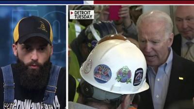 ELECTION - Biden confronts autoworker via Fox