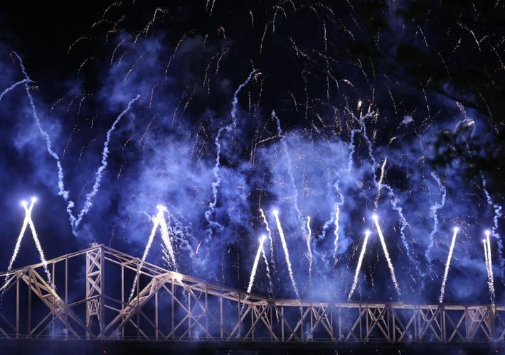 Fireworks show at Thunder